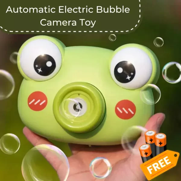 Automatic Electric Bubble Camera Toy 1