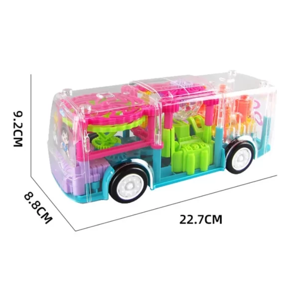 Gear Light Transparent Bus Toy two