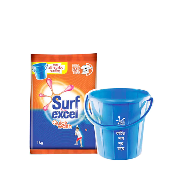 Surf Excel Washing Powder 1kg With Free Bucket